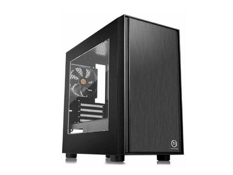 Case Tt Versa H17  черный без БП mATX 2xUSB2.0 1xUSB3.0 audio bott PSU" [CA-1J1-00S1WN-00]