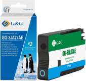 Картридж струйный G&G GG-3JA27AE 963XL голубой (25.8мл) для HP OfficeJet Pro 9010/9010e/9012/9012e/9014/9014e/9015/9015e/9016/9019/9019e/9020/9022/9022e/9025/9025e AIO с чипом