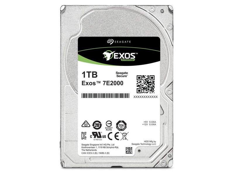 Жесткий диск/ HDD Seagate SAS 1Tb 2.5'' Exos 7E2000 7200 128Mb (Inspur  DC19+, clean pulled) 1 year warranty (replacement ST1000NM001A, ST900MM0006, ST900MM0168)