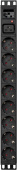Блок распределения питания Powercom PDU-16A-type 2 PDU-16AV10-8S-C9-C2