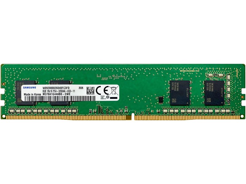 Модуль памяти 8GB Samsung DDR4 3200 UDIMM Desktop Non-ECC, CL22, 1.2V, 1Rx16, Bulk