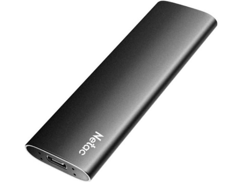 Накопитель SSD Netac USB-C 2Tb NT01ZSLIM-002T-32BK Z Slim 1.8" черный