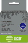 Картридж ленточный Cactus CS-D1-40910 40910 черный на прозрачном 9x7 для Dymo LM160/210D/280/PnP 420P/500TS/Rhino Pro 6000/5200/4200 без чипа
