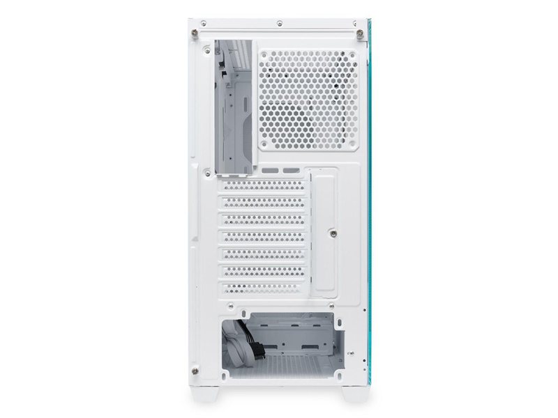 Корпус без блока питания/ Case HSPD M740, Mesh Mid Tower, White, TG, 0.6 SPCC, no fans, E-ATX, ATX, mATX, mITX, 170/400/200mm, 4x2.5", 2x3.5", 7xPCI, 1xUSB-A 3.0, 1xUSB-C 3.0, 460x218x450mm