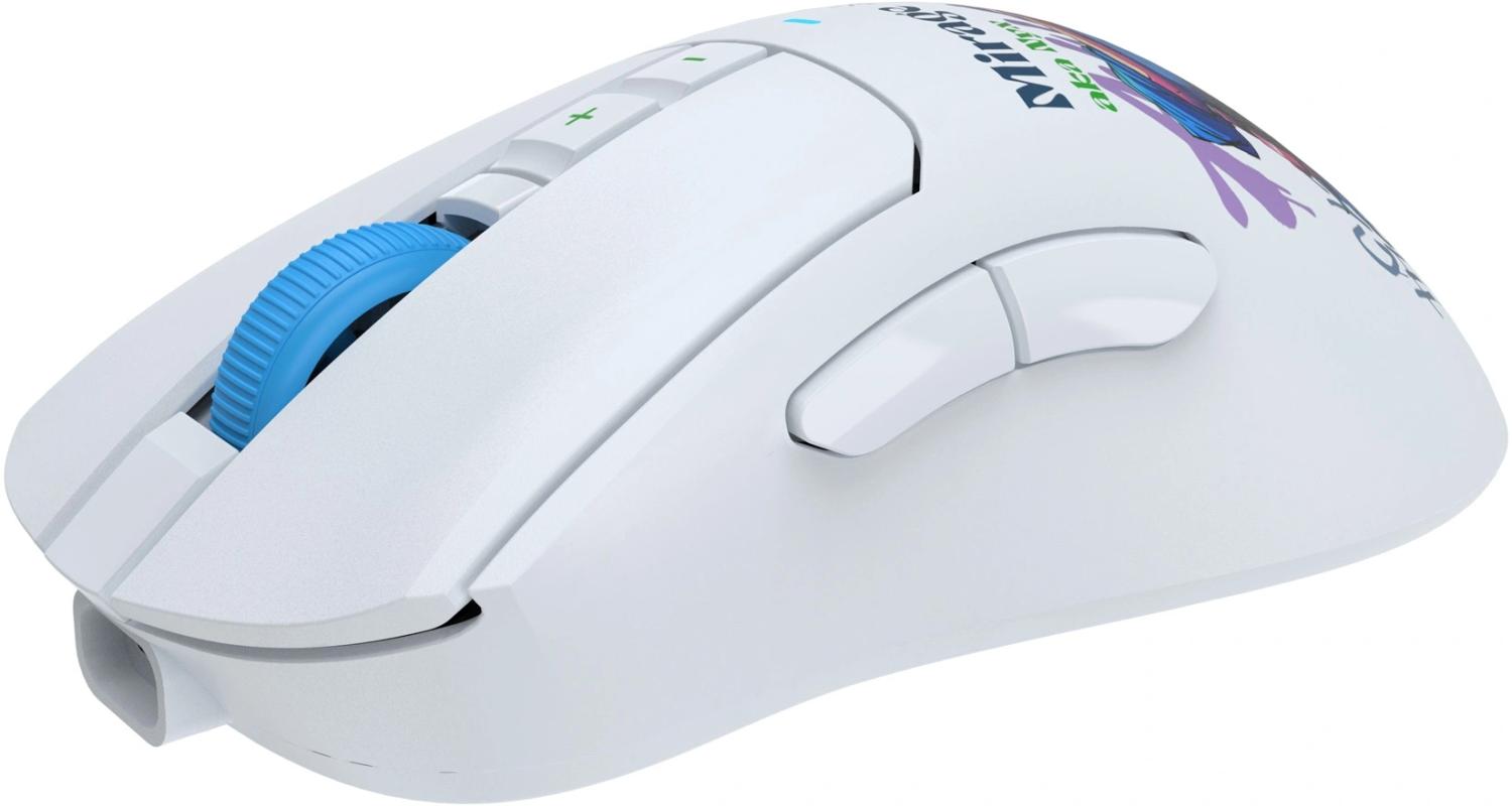 Мышь A4Tech Bloody R73 Pro белый/рисунок оптическая 26000dpi беспров. USB/USB-C 7but (R73 PRO NYX MIRAGE)