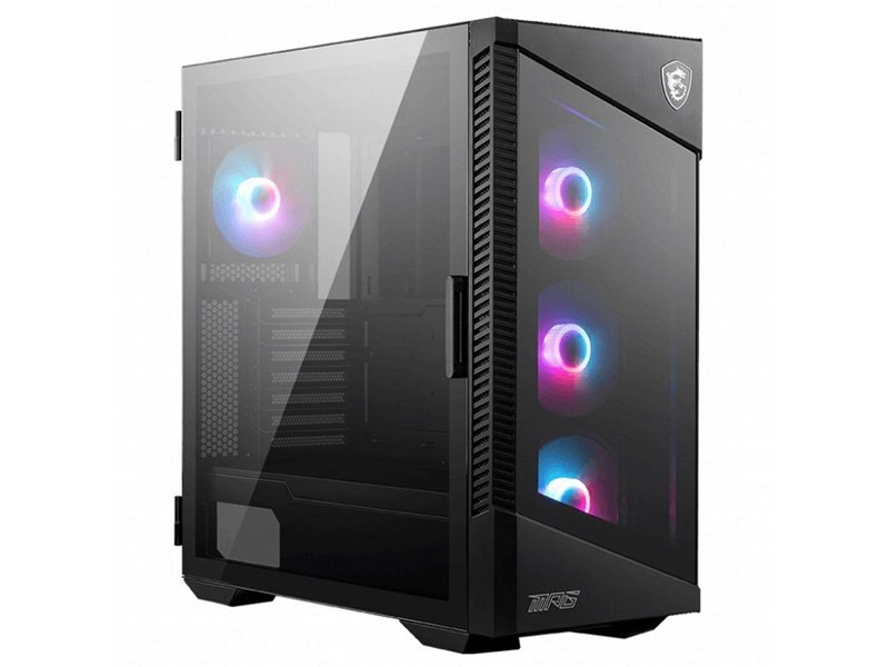 Корпус MSI MPG VELOX 100R 2xUSB 3.0, 1xType C, 4x120mm ARGB Fan, ARGB Control Board, Tempered Glass Window, Glass Front Panel, Brown Box (829315)