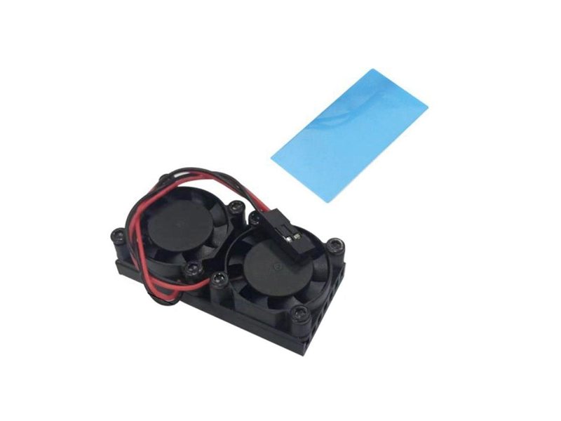 Вентилятор корпусной Кулер ACD RA535 Два вентилятора с радиатором ACD Double Fans (25*25*7mm) + Radiator (50*25*5mm) for Raspberry Pi 3B+/4B (RASP3409)