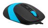Мышь A4Tech Fstyler FM10 черный/синий оптическая 1600dpi USB 4but (FM10 BLUE)