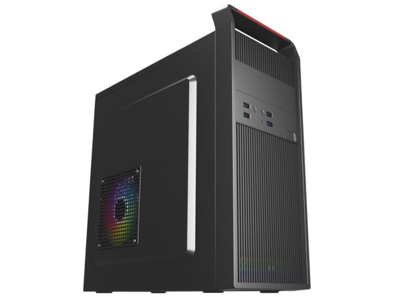 Корпус ACD Coffre 102N mATX, Black, 80mm rear FAN, w/o PSU