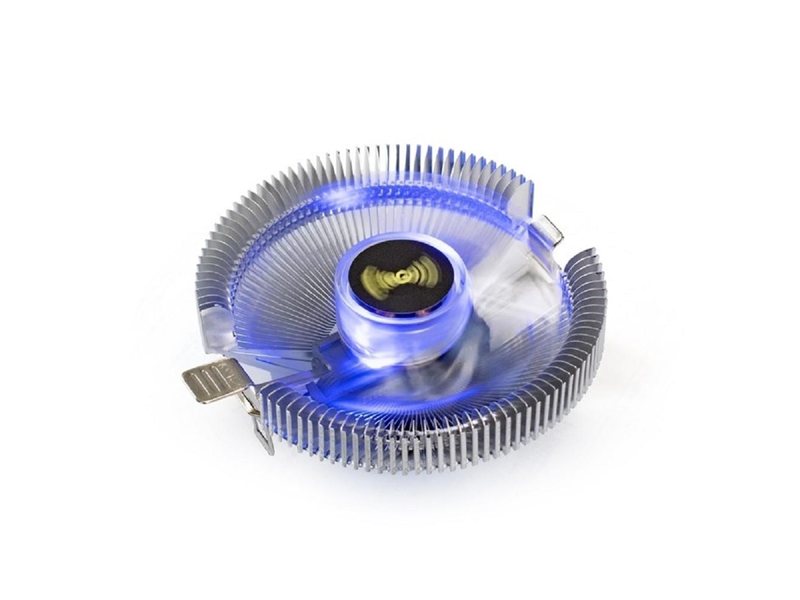 Exegate EX286148RUS Кулер ExeGate Wizard EE91-PWM.BLUE (Al, LGA775/1150/1151/1155/1156/1200/1700/AM2/AM2+/AM3/AM3+/AM4/FM1/FM2/754/939/940, TDP 75W, Fan 90mm, PWM, 800-2400RPM, Hydro bearing,