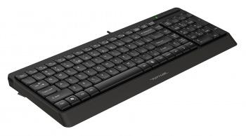 Клавиатура A4Tech FK15 черный USB (FK15 BLACK) кабель 1.5м
