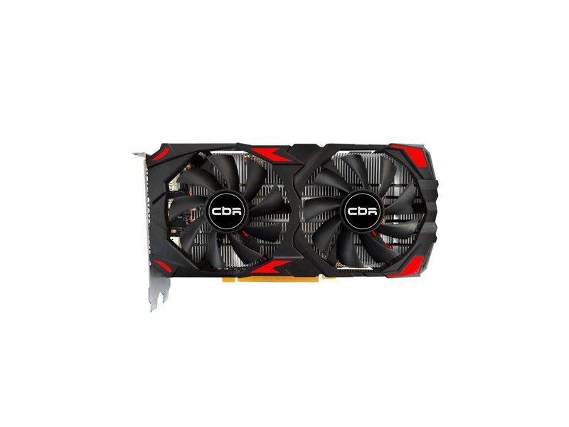 Видеокарта CBR Radeon RX 580 8G GDDR5, 256BIT, 2048, 1168MHz, Dual fan PCIE 3.0, 150W (HDMI/2xDP) [VGA-STX580-8G-RTL]