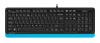 Клавиатура + мышь A4Tech Fstyler F1010 клав:черный/синий мышь:черный/синий USB Multimedia (F1010 BLUE)
