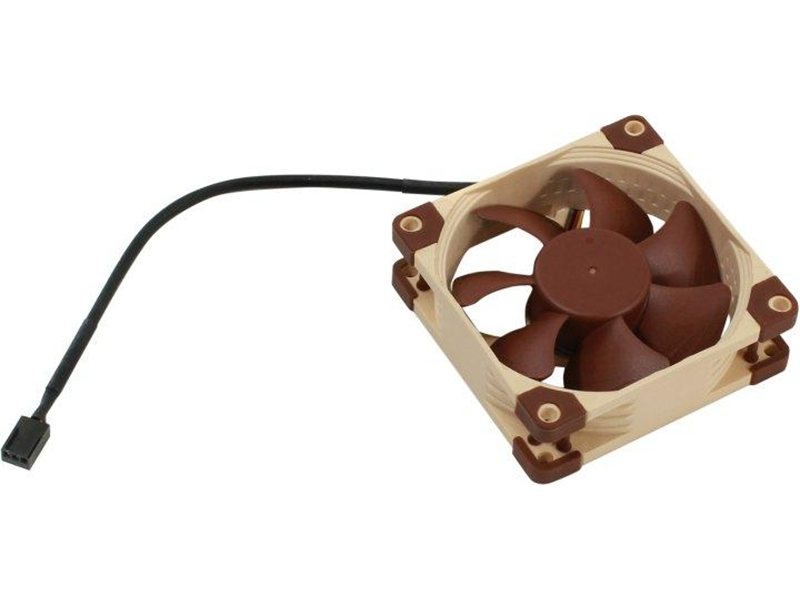 Кулер для корпуса/ Case Cooler Noctua NF-A8 FLX (80x80x25mm, 3-pin, 29.66CFM, 16.1dBA, 2000RPM, Beige/Brown)