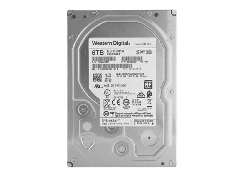 Жесткий диск/ HDD WD SATA Server 6Tb Ultrastar 7200 6Gb/s 256MB 1 year warranty (replacement MG08ADA600E, ST6000NM019B)