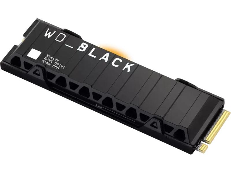 Твердотельный накопитель Western Digital Black SN850X SSD M2.2280 PCIe 4.0 4Tb, 7300MBs/6600MBs, TBW 2400, with heatsink, WDS400T2XHE, 1 year