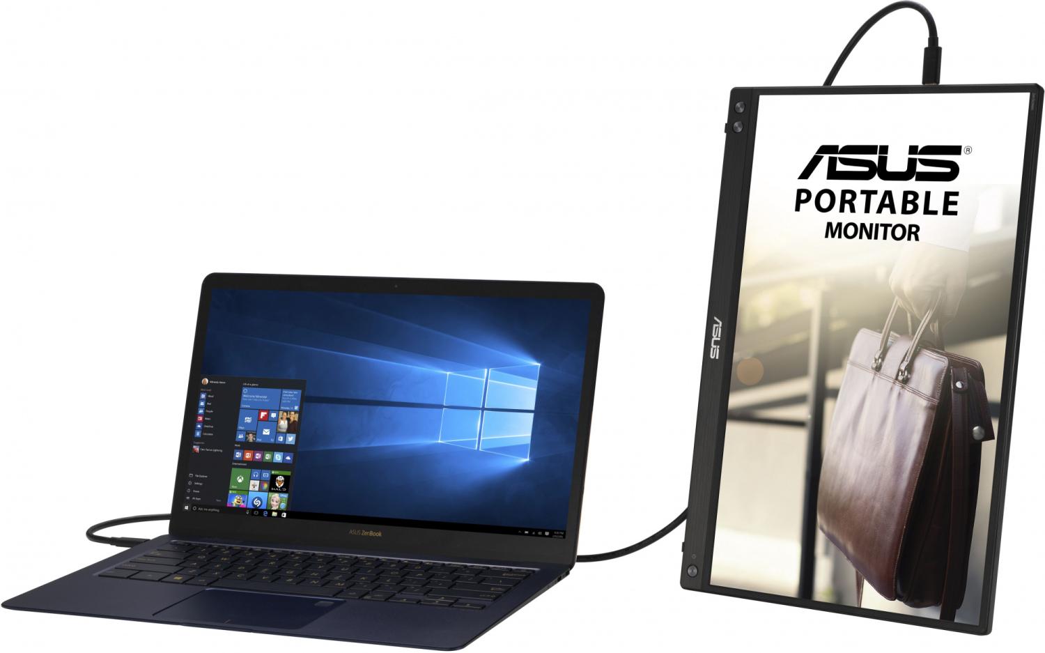 Монитор Asus 15.6" ZenScreen MB16ACV темно-серый IPS LED 16:9 глянцевая 250cd 178гр/178гр 1920x1080 60Hz FHD USB 0.83кг