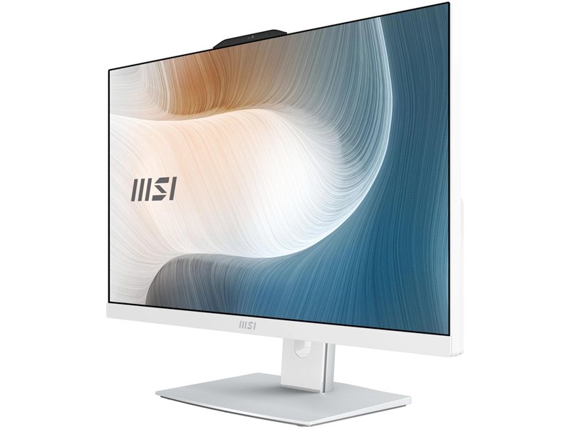 Моноблок MSI Modern AM242TP 1M-2415XRU 23.8" Full HD Touch Core 5 120U (1.4) 16Gb SSD512Gb Graphics без ОС GbitEth WiFi BT 120W клавиатура мышь Cam белый 1920x1080