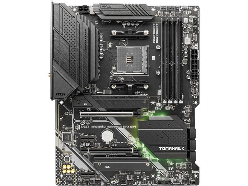 Материнская плата/ MB MSI AMD B550 sAM4, 4xDDR4(128GB), HDMI 2.1/DP, 1xPCIe 4.0x16, 1xPCIe 3.0x16, 2xPCIe 3.0, 1xLAN (2.5GbE), Wi-Fi, BT, 6xSATA 6Gb/s, 2xM.2, 1xUSB-C, 3xUSB 3.2, 2xUSB 2.0, 1xPS/2, ATX
