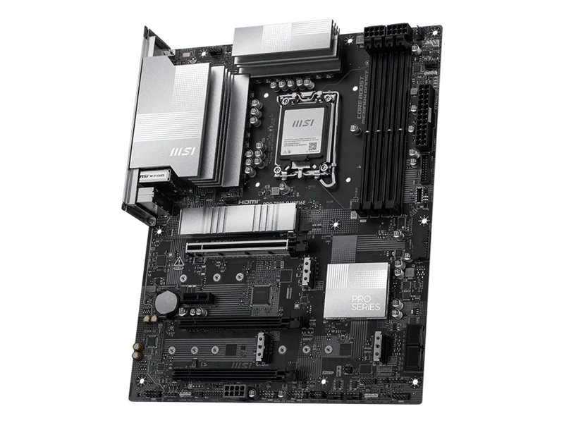 Материнская плата MSI PRO Z890-P WIFI6E Z890, LGA1851, 4*DDR5, 3*PCIEx16, 1*PCIEx1, 4*M.2, 2*TypeC, 1*USB3.2 Gen2, 6*USB3.2 Gen1, 8*USB2.0, 4*SATA3, 5G, DP, HDMI, ATX, RTL