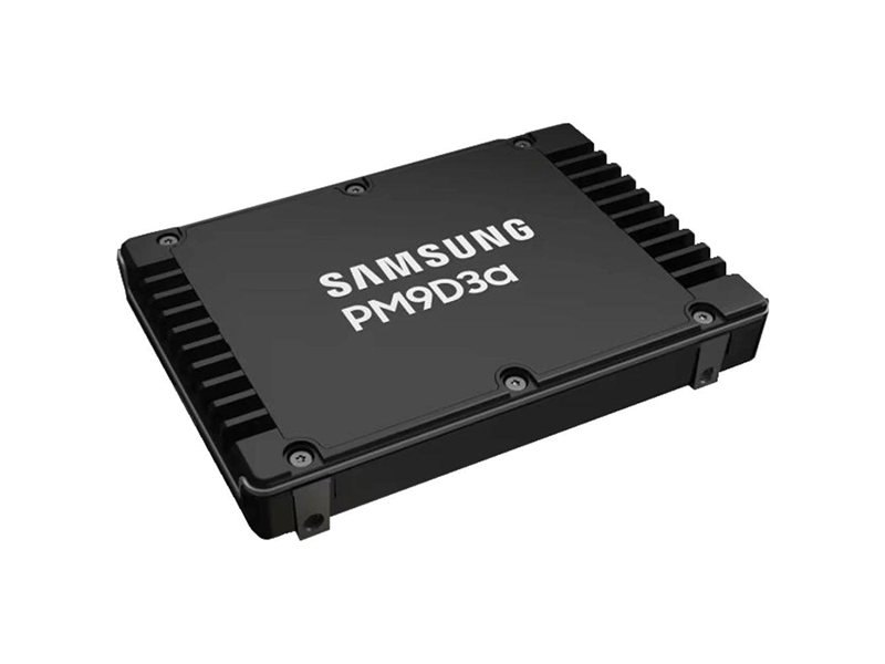 Твердотельный накопитель Samsung Enterprise SSD, 2.5"(SFF/U.2) 15mm, PM9D3a, 15360GB (15.36TB), PCIe5.0 1x4 NVMe 2.0, R12000/W6200Mb/s IOPS(R4K) 2000K/350K, MTBF 2.5M, 1DWPD/5Y TBW 28032TB, OEM, (replace MZQL215THBLA-00A07)