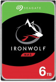Жесткий диск Seagate IronWolf NAS HDD 3.5" SATA 6Tb, 5400 rpm, 256Mb buffer, 512e/4Kn, ST6000VN006, 1 year, (analog ST6000VN001)