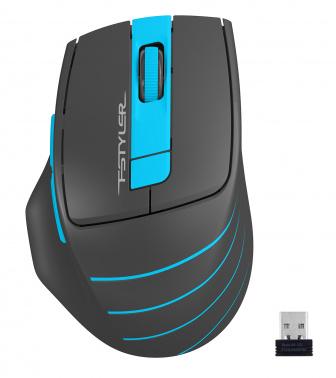 Мышь A4Tech Fstyler FG30S серый/синий оптическая 2000dpi silent беспров. USB 5but (FG30S BLUE)