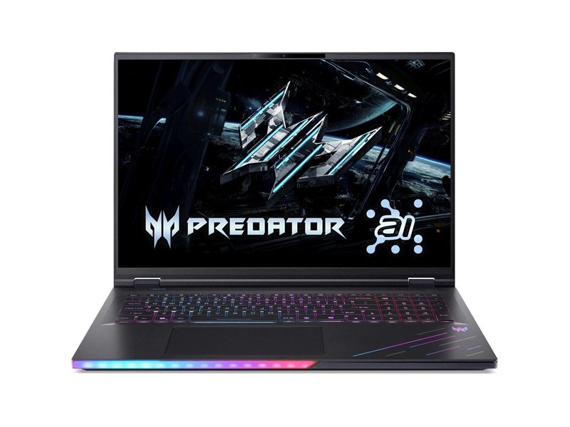 Ноутбук Acer Predator Helios 18 AI PH18-73-90A9 Intel Core Ultra 9 275HX/32Gb (2*16 D5)/SSD1Tb/RTX5090 24Gb (175W)/18"/IPS/WQUXGA/3840×2400/120Hz/NoOS/RJ-45/Black/3.5kg