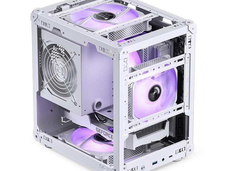 Корпус без блока питания/ Case JONSBO C6-ITX, Micro-Tower, no fan, 1xUSB-A 3.0 + 1xUSB-C 3.1, mDTX, mITX White