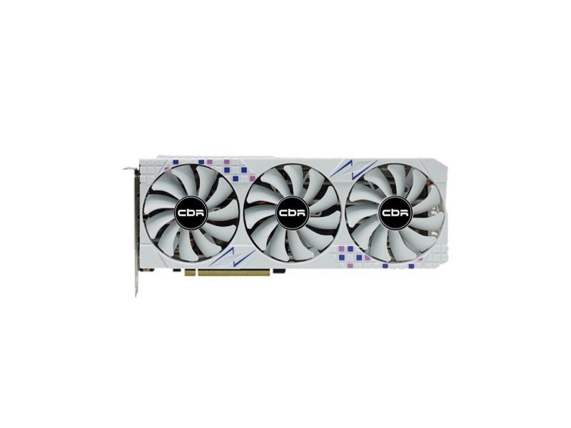 Видеокарта CBR RTX 3070Ti 8GB, GDDR6, 256BIT, 1575-1770Mhz, 290W  (HDMI/3xDP)[VGA-STX3070TI-8G-RTL]