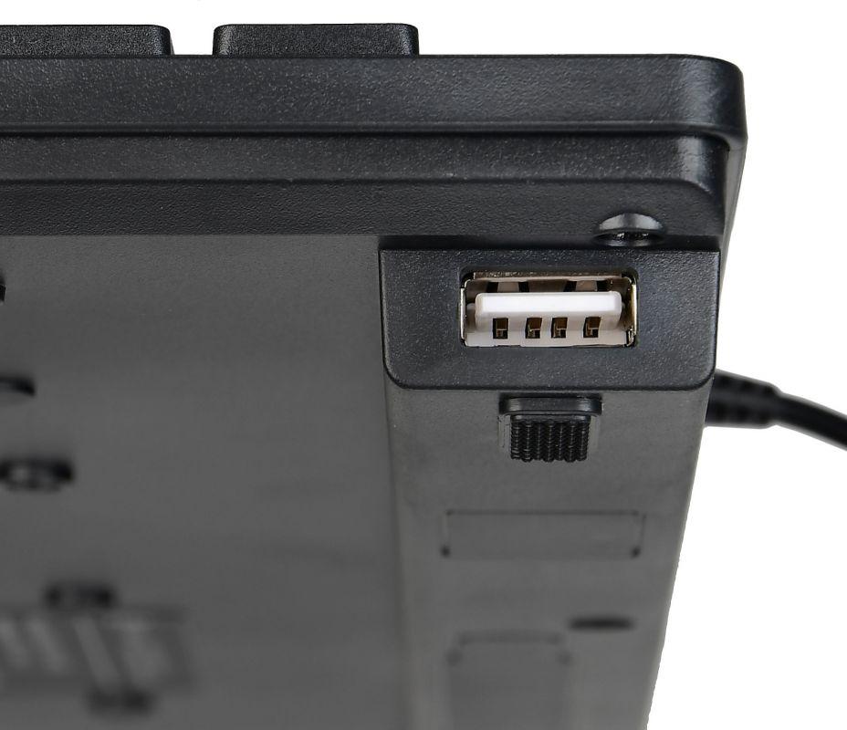 Клавиатура Оклик 520M2U черный/черный USB slim Multimedia (1061587) кабель 1.6м