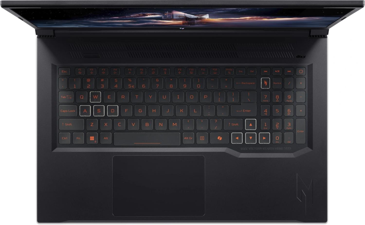 Ноутбук Acer Nitro V 17 AI ANV17-41-R0DP Ryzen 5 240 16Gb SSD1Tb NVIDIA GeForce RTX 5060 8Gb 17.3" IPS FHD (1920x1080) без ОС black WiFi BT Cam (NH.QYVCD.008)