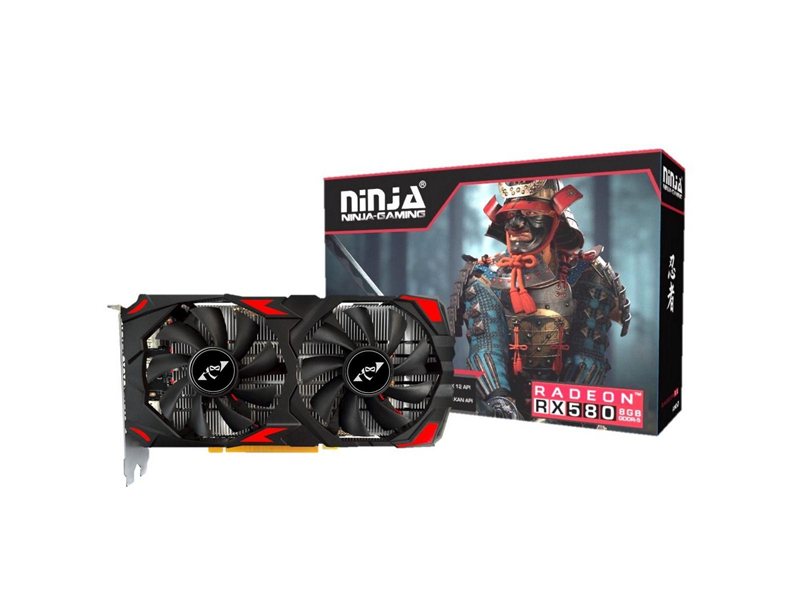 Видеокарта Ninja (Sinotex) RX580 8GB GDDR5 256bit 2xDP HDMI 2FAN RTL