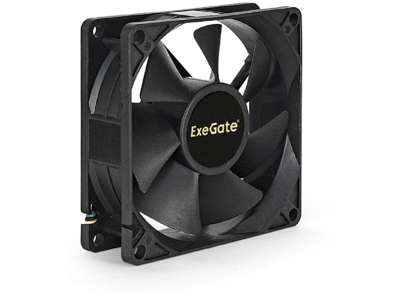 Exegate EX283378RUS Вентилятор ExeGate E08025B4P-PWM, 80x80x25 мм, двойной шарикоподшипник, 4pin, PWM, 22dBA