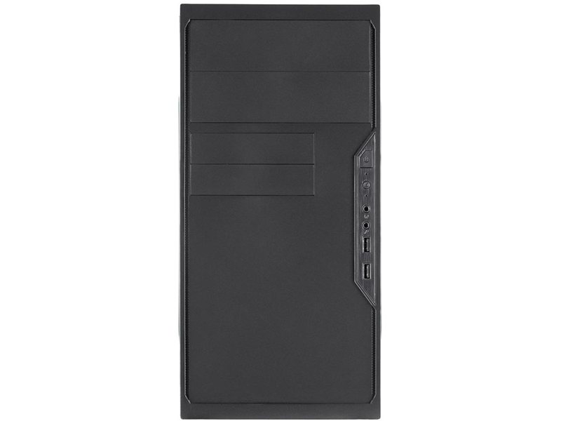 Корпус с блоком питания 450Вт./ Case Foxline FL-733, mATX, 2x5.25EXT, 2x3.5EXT, 5x3.5INT, 2xUSB2.0, HDA, w/o FAN, w/450W ATX PSU, w/1.2m EU pwr cord