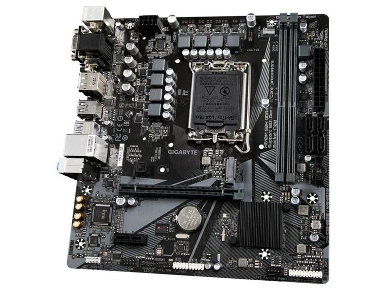 Материнская плата MB GIGABYTE INTEL H610 s1700, 2xDDR4(64GB), D-SUB/HDMI 2.1/2xDP, 1xPCIe 4.0x16, 1xPCIe 3.0, 1xLAN, 4xSATA 6Gb/s, 1xM.2, 2xUSB 3.2, 4xUSB 2.0, 1xPS/2, mATX
