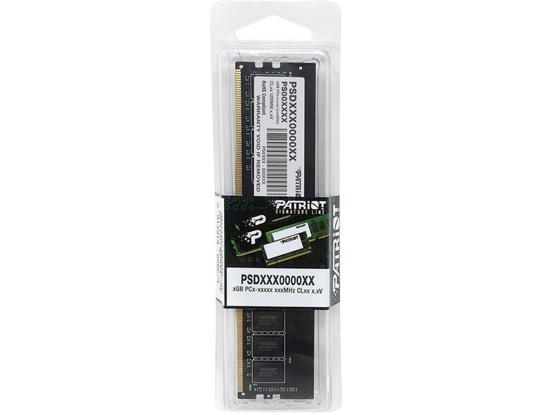 Память DDR4 16GB 3200MHz Patriot PSD416G32002 Signature RTL PC4-25600 CL22 DIMM UDIMM 288-pin 1.2В single rank Ret