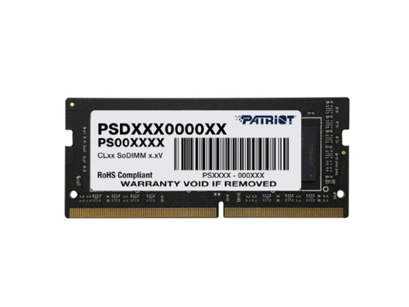 Оперативаня память Patriot SL DDR4 8GB 3200MHz SO-DIMM SINGLE 1*8GB CL22 22-22-22-52 1.2V (analog PSD48G320081S)