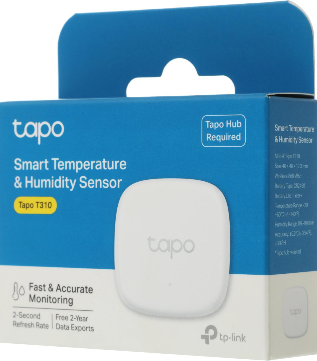 Датчик темпер./влажн. TP-Link Tapo T310 белый