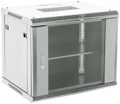 Шкаф коммутационный Rexant (04-1266-111) настенный 12U 600x600мм пер.дв.стекл металл 2 бок.пан. направл.под винты 60кг серый 19кг 230град. 635мм IP20 сталь