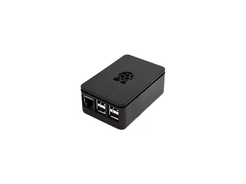 Корпус ACD RA179 Black ABS Plastic case with Logo for Raspberry Pi 3 B/B+, совместим с креплением VESA Mount (RASP1793)(ASM-1900036-22)(аналог 167-7046)