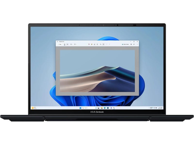 Ноутбук Asus ZenBook Duo UX8406CA-QL460X Core Ultra 7 255H 16Gb SSD512Gb Intel Arc 140T 14" OLED Touch WUXGA (1920x1200) Windows 11 Pro dk.grey WiFi BT Cam Bag (90NB14X1-M00UA0)