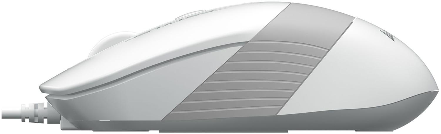 Мышь A4Tech Fstyler FM10S белый/серый оптическая 1600dpi silent USB 3but (FM10S USB WHITE)