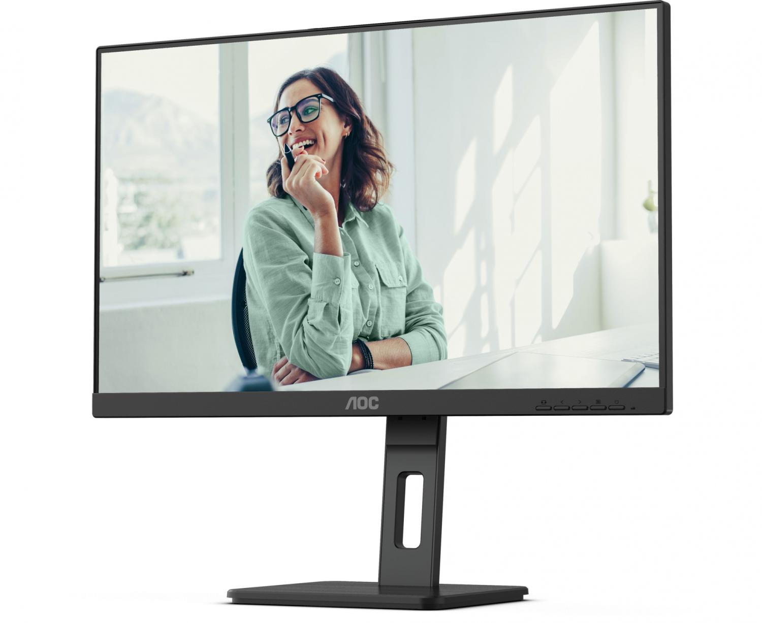 Монитор AOC 27" Pro Q27P3CV черный IPS LED 4ms 16:9 HDMI M/M матовая HAS Piv 1000:1 350cd 178гр/178гр 2560x1440 75Hz DP QHD USB 6.81кг