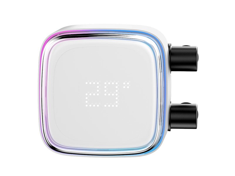 Система жидкостного охлаждения/ Water Cooling System Ocypus Iota L24 WH (280W, 240mm, LED temp, White, ARGB Pump, Fans: 2x120mm, 77CFM, 2000RPM/ Pump height 65mm, 27dBA, 3100RPM, Rad thickness 27mm/ S: 1851, 1700, 1200, 115X, AM5, AM4)
