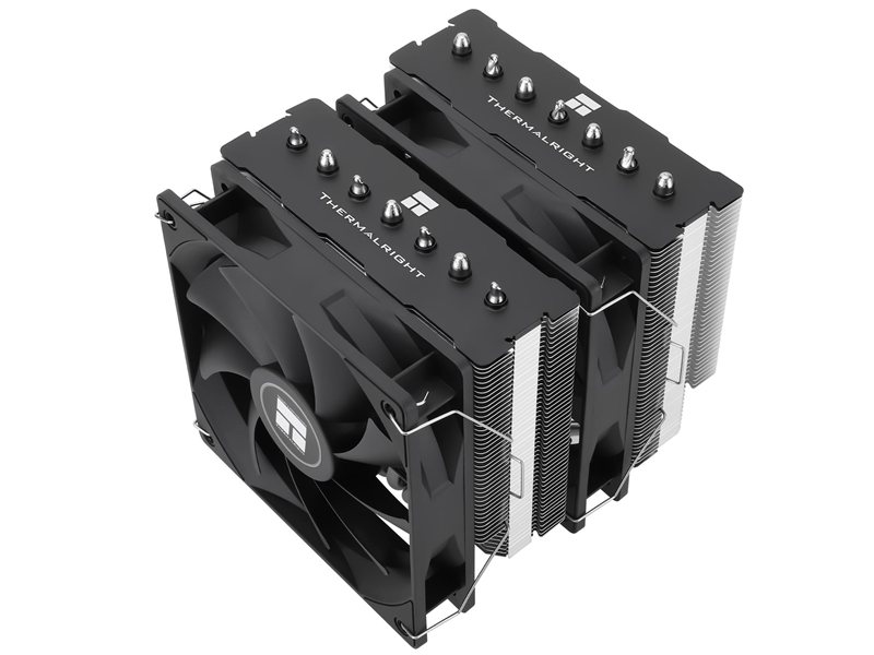 Кулер для процессора/ CPU Cooler Thermalright Phantom Spirit 120 SE (4-pin PWM, 154mm, Ni/CU, 7x6mm, 2x120mm, 66.17CFM, 25.6dBA, 1500RPM, S: 1700, 1200, 115X, AM5, AM4)