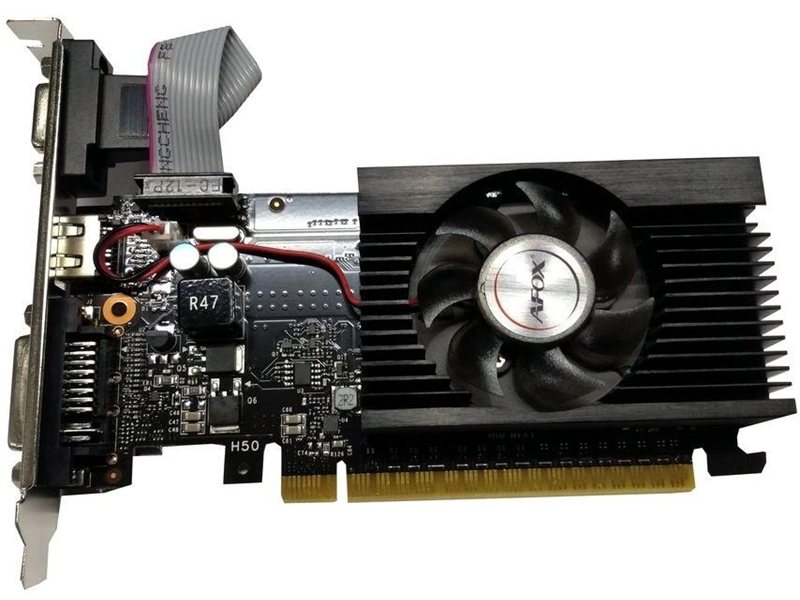 Видеокарта Afox PCI-E AF710-1024D3L5 NVIDIA GeForce GT 710 1Gb 64bit GDDR3 954/1600 DVIx1 HDMIx1 CRTx1 HDCP Ret [AF710-1024D3L5]