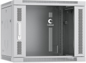 Шкаф коммутационный Cabeus (SH-05F-9U60/60) настенный 9U 600x600мм пер.дв.стекл 60кг серый 540мм 20кг 501мм IP20 сталь