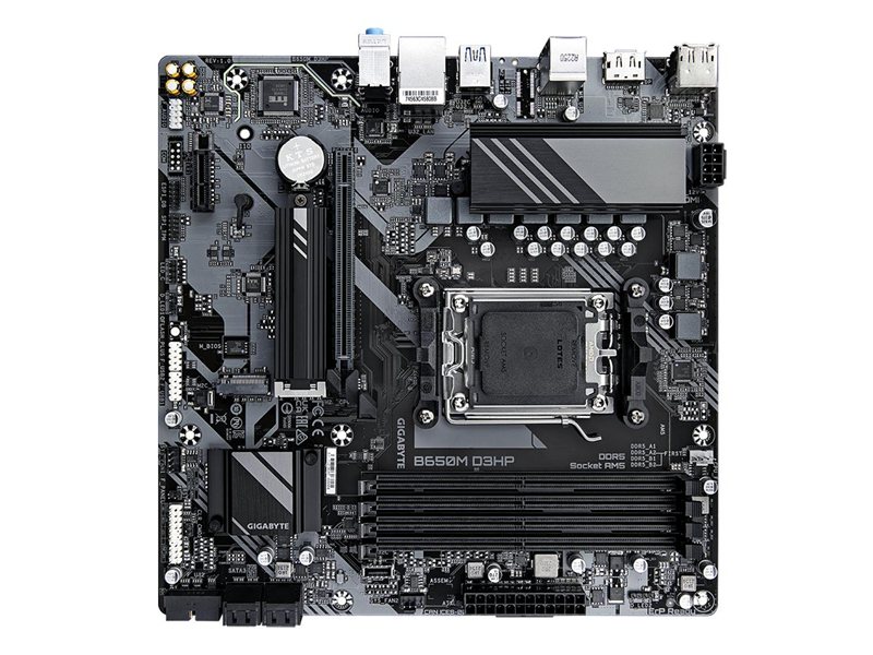Материнская плата MB GIGABYTE AMD B650 sAM5, 4xDDR5(192GB), HDMI 2.1/2xDP, 1xPCIe 4.0x16, 1xPCIe 3.0, 1xLAN (2.5GbE), 4xSATA 6Gb/s, 2xM.2, 1xUSB-C, 3xUSB 3.2, 4xUSB 2.0, 1xPS/2, mATX