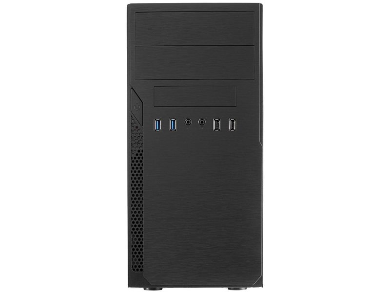 Корпус с блоком питания 450Вт./ Case Foxline FL-628, mATX, 2x5.25EXT, 1x3.5EXT, 3x3.5INT, 2xUSB2.0+2xUSB3.0, HDA, w/o FAN, w/450W ATX PSU, w/1.2m EU pwr cord